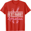 Best Rabbit Grandma Ever Bunny Grandma T-Shirt in Red