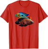 Green Terror Oscar Cichlid Tees Oscar Fish Green Terror Cichlids Monster Fish Aquarium T-Shirt - Red