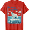 Funny Outfit Men Women 2026 The Wrong ICE is Melting Funny Polar Bear Abolish ICE T-Shirt - Red
