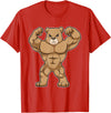Snabdesign84 Bear Bodybuilder Bodybuilding Sports T-Shirt - Red