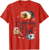 Cute Guinea Pig Lover HD0 Guinea Pig Birthday Girl T-Shirt - Red