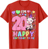 Cow Birthday Shirts By SSA.Co Farm Animal Cow Birthday Shirt | Girls 20th Birthday Cow T-Shirt - Red