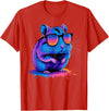 Cute Hamster Costume for Men Women Kid Hamster Lover Hamster T-Shirt - Red