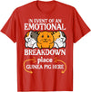 Guinea Pig Shirts For Men Women Kids Gift Emotional Breakdown Place Guinea Pig Cavy Pet Women Men Kids T-Shirt - Red