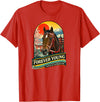 Legends Of Racing Ltd. Forever Young Horse, Horse Racing, Del Mar, Santa Anita T-Shirt - Red