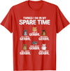 Things I Do In My Spare Time Gerbil T-Shirt - Red