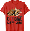 Sleeping Giraffe - Official Sleep Apparel Giraffe Sleeping Funny Official Sleep T-Shirt - Red