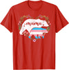 LGBT Trans Pride Shirts Mom Mama Bear for Moms LGBTQ Mama Bear Transgender Flag Gay Equal Rights Trans T-Shirt - Red