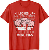 Funny Pig Gift For Pig Lovers Funny Pigs For Pig Lovers Women Pig T-Shirt - Red
