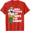 Swinger Upside Down Pineapple Apparel Will Trade My Wife For Candy Pineapple Halloween Swinger Men T-Shirt - Red