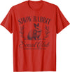 Show Rabbit Social Club Show Barn Mom Stock Show Agriculture T-Shirt in Red