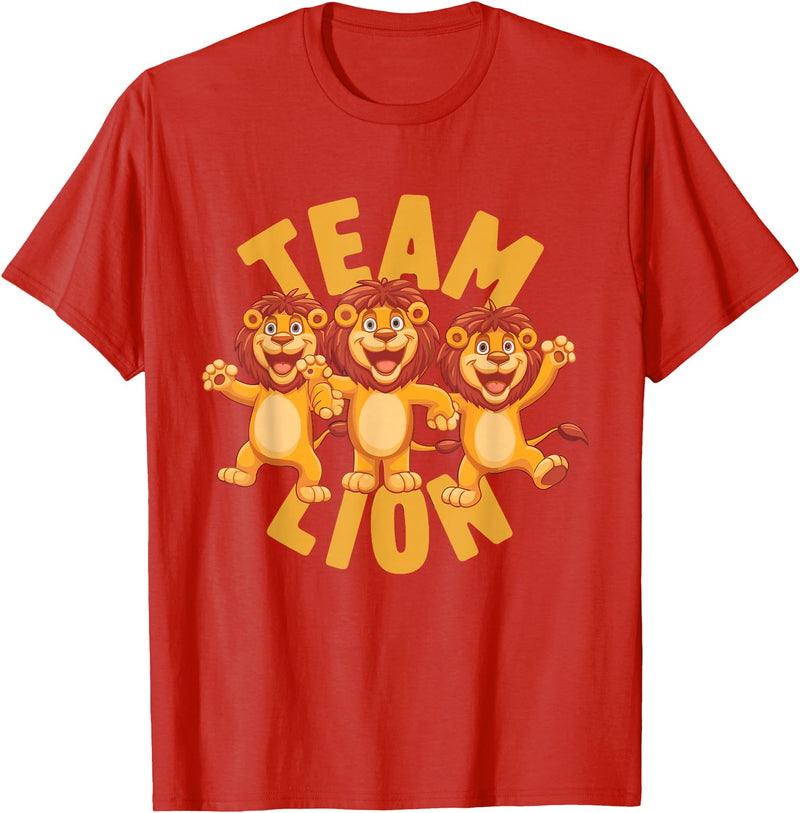 Lion Design for Lion Lovers Team Lion Stuff | Lion Costume | Products for Lion T-Shirt - Red