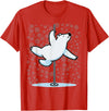 Fun Polar Bear Lover Humor Bear Dancer Stylish Tee Funny Polar Bear Pole Dancing Animal Cute Cool Wordplay Snow T-Shirt - Red
