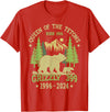 Vintage National Park Outfits Bear Lovers Apparel. Queen Of The Tetons Grizzly 399 National Park 1996-2024 T-Shirt - Red
