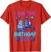 Birthday Party Shirts For Men Women Kids I Am The Birthday Boy Llama Pinata Bday Party Boys Kids T-Shirt - Red
