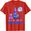 It's My Birthday for Llama Party T-Shirt - Red