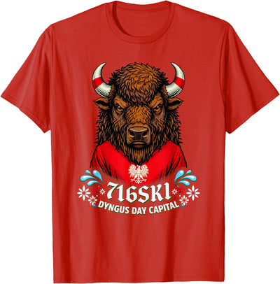 Cow Polish Pride 716ski Dyngus Day Capital Buffalo Ny Bison T-Shirt