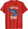 Catfish Gifts Catfish King Catfish Fishing T-Shirt - Red