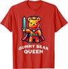 Gummy Bear Funny Quote Gummy Bear Queen Funny Gummy Bear Lovers Saying Illustration T-Shirt - Red