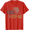 Reel Cool Step-Dad Fishing Fathers Day Tee Fishing Reel Cool Step-Dad Fishing T-Shirt - Red
