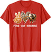 Cute Kunekune Pig Lover Kunekune Pig Boy Peace Love Kunekune Pig Lover Kunekune Pig Girl T-Shirt - Red