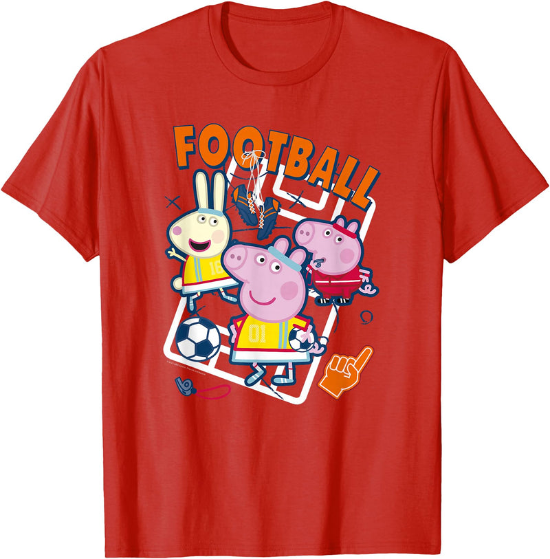 Peppa Pig Summer Games 2021 Football T-Shirt - Red