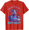 Birthday Party Shirts For Men Women Kids Bruh Its My Birthday Llama Pinata Bday Party Men Women Kids T-Shirt - Red