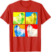 Arctic Animal Polar Bear Gifts Polar Bear Animal Lover Arctic Animal Pop Art Polar Bear T-Shirt - Red