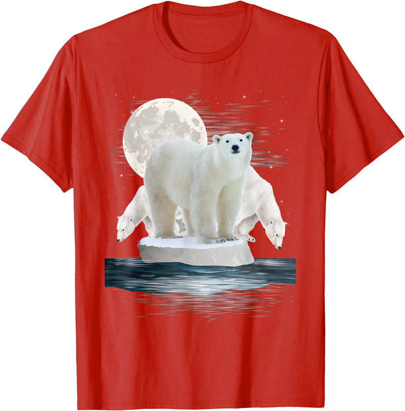 Funny Polar Bear Shirts Polar Bears - Wildlife Zoo Animal Lover Zookeeper Nature T-Shirt Small - Red