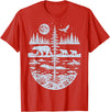 Polar Bear Arctic Tundra Wildlife Nature Lover Polar Bear Arctic Wilderness Nature Scene Wildlife Lover T-Shirt - Red