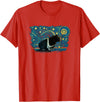 Skinny Pig Vintage Night Tees Retro Vintage Style Skinny Pig T-Shirt - Red