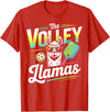 CharlIan Minds - LlamaLovers The Volley Llamas Pickleball Funny Llama T-Shirt - Red