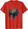 Buffalo Animal Buffalo Bison Animal Costume for Boys and Girls T-Shirt - Red
