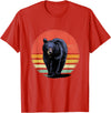 Wowsome! Retro Vintage Black Bear T-Shirt - Red
