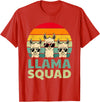 Funny Llama Gift Llama Lover Accessories & Stuff Funny Llama Design for Men Women Llama Alpaca Farm Animal T-Shirt - Red