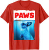 Paws Rabbit Bunny and Carrot Top, Cute Funny Rabbit Lover T-Shirt in Red