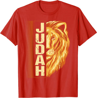 Hebrew Israelite Judah lion Lion of Judah Lion Hebrew Israelites jewish T-Shirt - Red