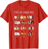 Funny Guinea Pig Sayings Design Shop Guinea Pig Types Of Guinea Pigs T-Shirt - Red