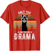 BR - LLAMA Tshirts Vintage Only You can Prevent Drama Llama T-Shirt - Red