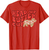 Funny Pig Head Up Butter Cup Tee Shirt Pig Head Up Butter Cup T-Shirt - Red