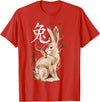 Chinese Zodiac Year of the Rabbit Lunar New Year T-Shirt in Red