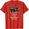 Cow Angus Tagging Things Way Before It Was Cool Black Angus T-Shirt - Red