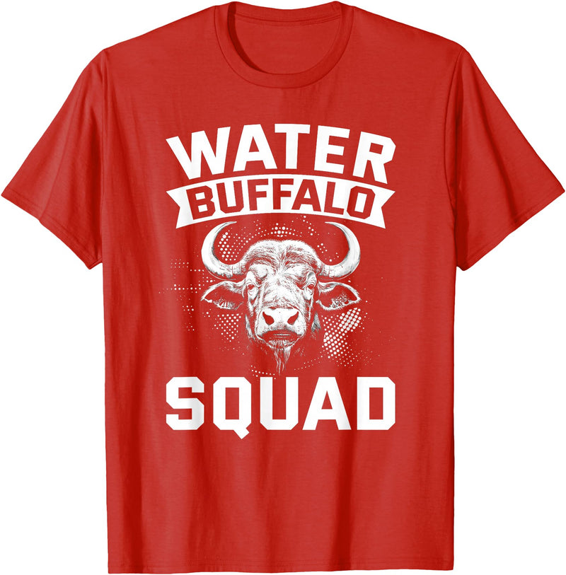 Water Buffalo Carabao Breeder Carabao Water Buffalo Ox National Park T-Shirt - Red