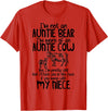I'm Not An Auntie Bear I'm More Of An Auntie Cow T-Shirt - Red