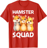 Cute Hamster Design for Men Women Kids Dwarf Hamster Lovers T-Shirt - Red