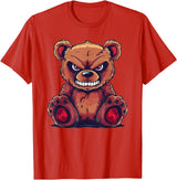 Grumpy Angry Teddy Bear Face T-Shirt