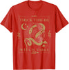 Snakes & Tarot Aesthetic Thick Thighs Witch Vibes Snakes & Tarot Tattoo Aesthetic Thick Thighs Witch Vibes T-Shirt - Red