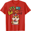 It's My Birthday Cute Hamster for Kid's Party Celebration T-Shirt - Red