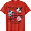 Cow I'm Not Crazy I'm Just Special Funny Cow I'm Not Crazy I'm Just Special Maybe I'm Crazy T-Shirt - Red