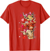 Valentine Highland Cow t -shir t Valentine Highland Cow T-Shirt - Red